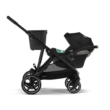 Cybex Gazelle S Wózek Głęboko-Spacerowy Bliźniaczy Rama Czarna Moon Black