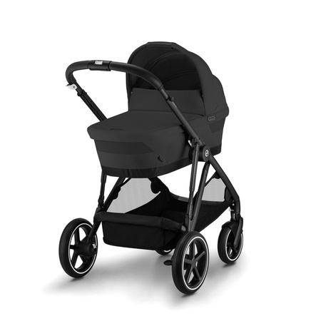 Cybex Gazelle S Wózek Głęboko-Spacerowy Bliźniaczy Rama Czarna Moon Black