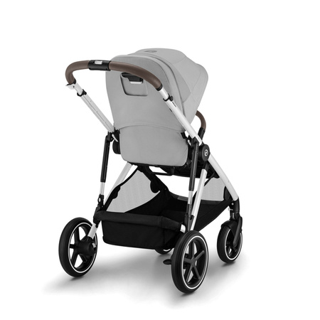 Cybex Gazelle S Wózek Głęboko-Spacerowy Bliźniaczy Rama Srebrna Lava Grey