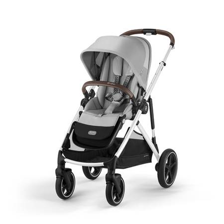 Cybex Gazelle S Wózek Głęboko-Spacerowy Bliźniaczy Rama Srebrna Lava Grey