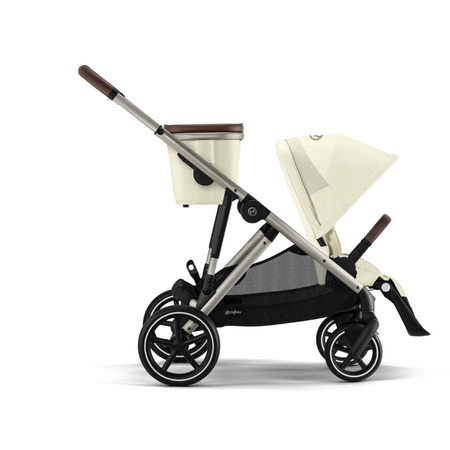 Cybex Gazelle S Wózek Głęboko-Spacerowy Bliźniaczy Rama Taupe Seashell Beige