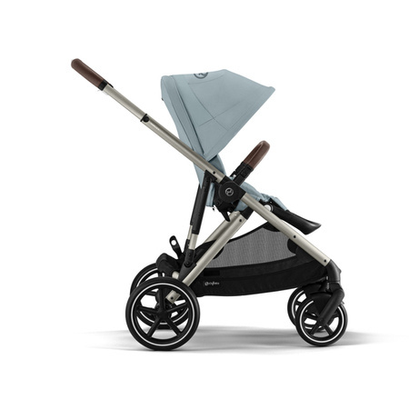 Cybex Gazelle S Wózek Głęboko-Spacerowy Bliźniaczy Rama Taupe Sky Blue