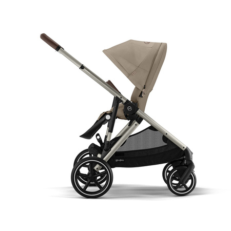 Cybex Gazelle S Wózek Spacerowy Bliźniaczy Rama Taupe Almond Beige