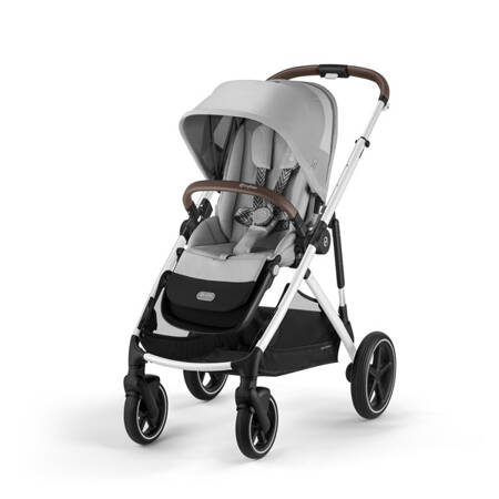 Cybex Gazelle S Wózek Spacerowy Rama Srebrna Lava Grey + Śpiworek Snogga