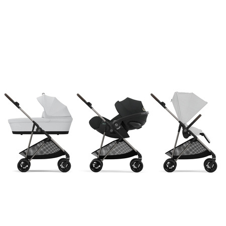 Cybex Melio 2024 Wózek Spacerowy Fog Grey + Śpiworek Snogga