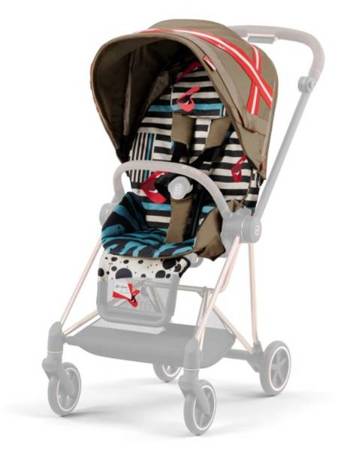 Cybex Mios 3.0 Wózek Głęboko-Spacerowy + Cybex Cloud Z2 I-Size Fotelik Samochodowy 0-13 kg Karolina Kurkova One Love | multicolor