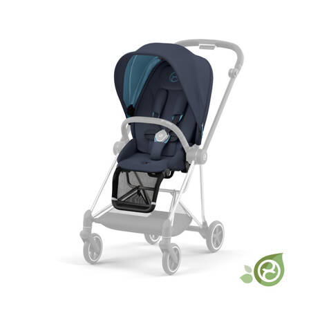 Cybex Mios Wózek Głęboko-Spacerowy Rama 3.0 + Gondola 2.0 Lux Indigo Blue + Tapicerka 3.0 Siedziska Eco Dark Navy