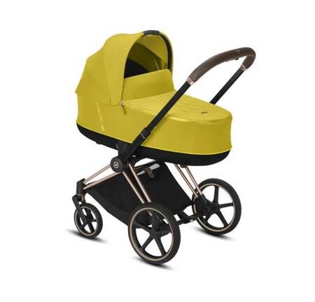 Cybex Priam 2.0 Lux Wózek Głeboki Rama Rose Gold Mustard Yellow