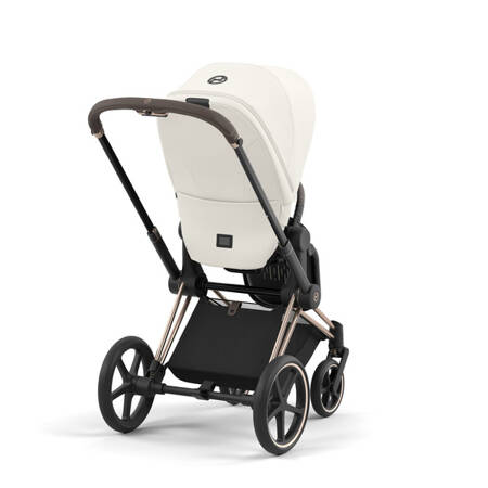 Cybex Priam 4.0 Wózek Głeboko-Spacerowy + Fotelik Samochodowy Cloud T 0-13kg + Baza T Off White