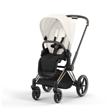 Cybex Priam 4.0 Wózek Głeboko-Spacerowy + Fotelik Samochodowy Cloud T 0-13kg + Baza T Off White