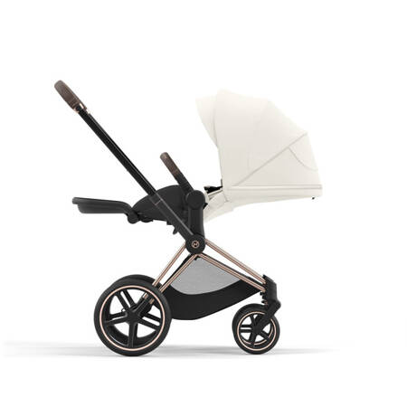 Cybex Priam 4.0 Wózek Głeboko-Spacerowy + Fotelik Samochodowy Cloud T 0-13kg + Baza T Off White