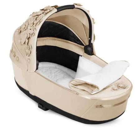 Cybex Priam 4.0 Wózek Głęboko-Spacerowy + Fotelik Samochodowy Cloud T 0-13kg Nude Beige Simply Flowers