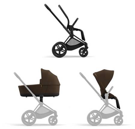 Cybex Priam 4.0 Wózek Głęboko-Spacerowy Khaki Brown