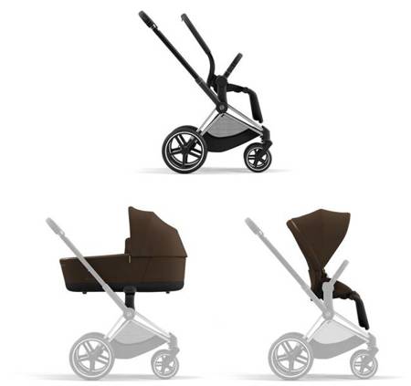 Cybex Priam 4.0 Wózek Głęboko-Spacerowy Khaki Brown