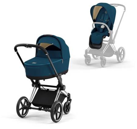 Cybex Priam 4.0 Wózek Głęboko-Spacerowy Mountain Blue