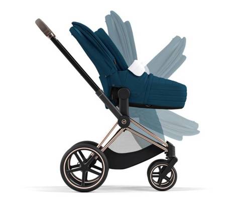 Cybex Priam 4.0 Wózek Głęboko-Spacerowy Mountain Blue