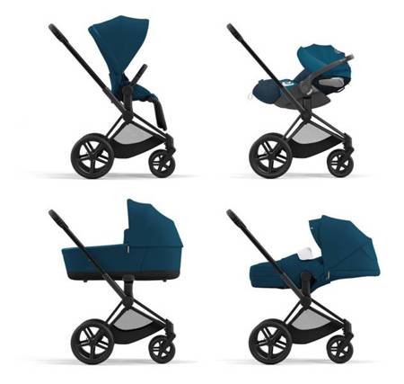 Cybex Priam 4.0 Wózek Głęboko-Spacerowy Mountain Blue