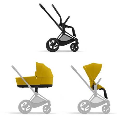 Cybex Priam 4.0 Wózek Głęboko-Spacerowy Mustard Yellow