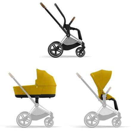 Cybex Priam 4.0 Wózek Głęboko-Spacerowy Mustard Yellow