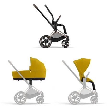 Cybex Priam 4.0 Wózek Głęboko-Spacerowy Mustard Yellow