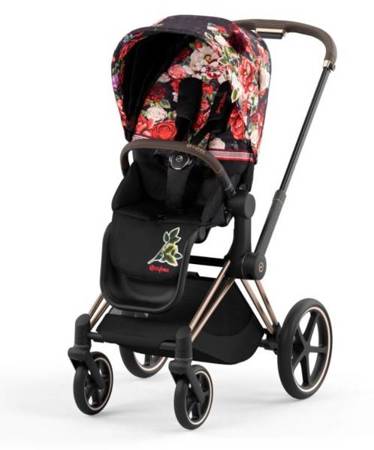 Cybex Priam 4.0 Wózek Głęboko-Spacerowy Spring Blossom Dark