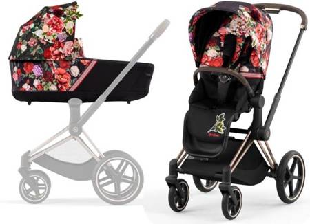 Cybex Priam 4.0 Wózek Głęboko-Spacerowy Spring Blossom Dark