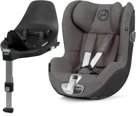 Cybex Sirona Z I-Size Fotelik Samochodowy 0-18 kg RWF + Baza Z-Fix Soho Grey Plus