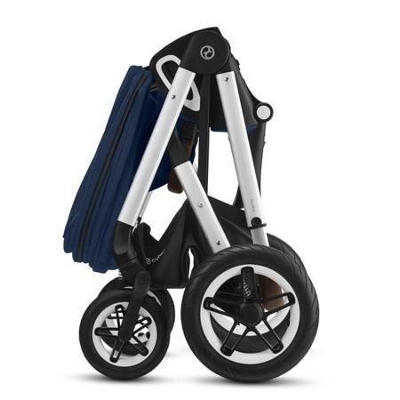 Cybex Talos S Lux Wózek Spacerowy Srebrna Rama Navy Blue