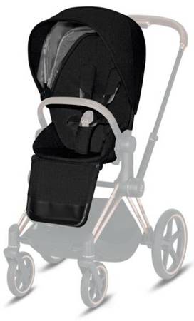 Cybex e-Priam 3.0 Rama ze Stelażem Siedziska + Tapicerka Wózek Spacerowy Stardust Black Plus