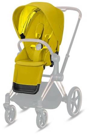 Cybex e-Priam 3.0 Wózek Głęboko-Spacerowy + Cloud Z Fotelik Samochodowy 0-13 kg Zestaw 3w1 Mustard Yellow