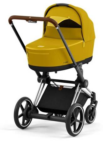 Cybex e-Priam 3.0 Wózek Głęboko-Spacerowy + Cloud Z Fotelik Samochodowy 0-13 kg Zestaw 3w1 Mustard Yellow