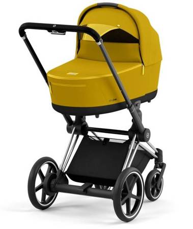 Cybex e-Priam 3.0 Wózek Głęboko-Spacerowy + Cloud Z Fotelik Samochodowy 0-13 kg Zestaw 3w1 Mustard Yellow