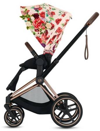 Cybex e-Priam 3.0 Wózek Głęboko-Spacerowy + Cloud Z2 Fotelik Samochodowy 0-13 kg Zestaw 3w1 Spring Blossom Light