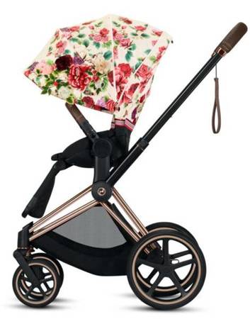 Cybex e-Priam 3.0 Wózek Głęboko-Spacerowy + Cloud Z2 Fotelik Samochodowy 0-13 kg Zestaw 3w1 Spring Blossom Light