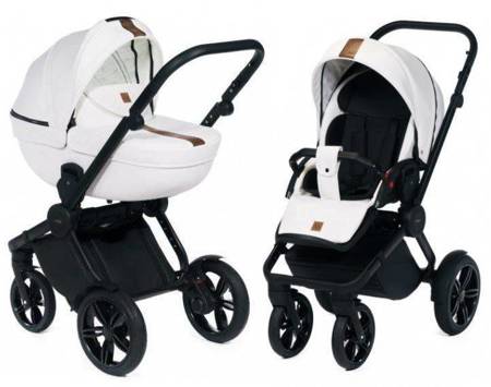 Dada Prams Luxor Wózek Głęboko-Spacerowy 2w1 White oiled