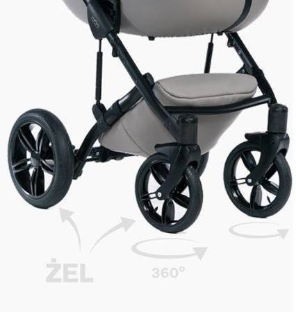 Dada Prams Max 500 New Wózek Głęboko-Spacerowy 2w1 Dolomite Silver