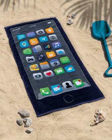 Detexpol Ręcznik Kąpielowy 70x140 Iphone Smartfon Plażowy