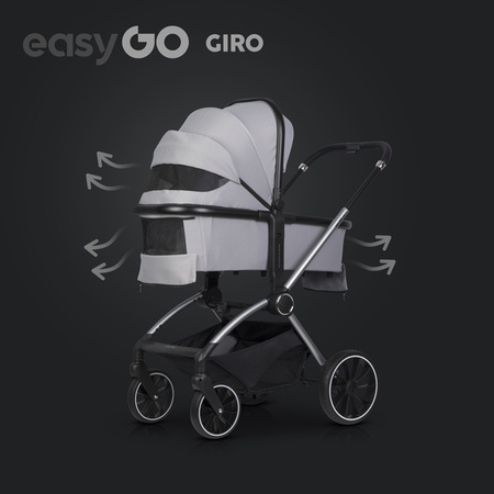 EasyGo 2 Giro Wózek Głęboko-Spacerowy Cloudy Gray