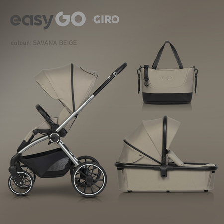 EasyGo 2 Giro Wózek Głęboko-Spacerowy Savana Beige