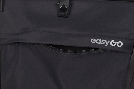 EasyGo Echo Wózek Spacerowy Bliźniaczy Ebony Black