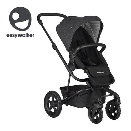 Easywalker Harvey 2 All-Terrain Wózek głęboko-spacerowy Night Black (zawiera stelaż, siedzisko z budką i pałąkiem)  Night Black