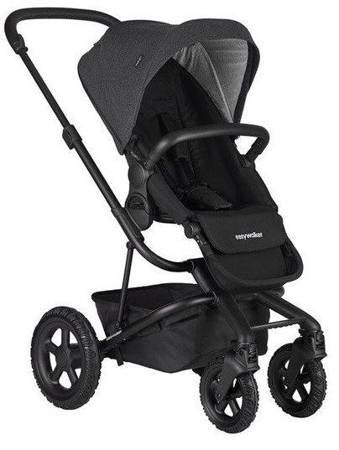 Easywalker Harvey 2 All-Terrain Wózek głęboko-spacerowy Night Black (zawiera stelaż, siedzisko z budką i pałąkiem)  Night Black