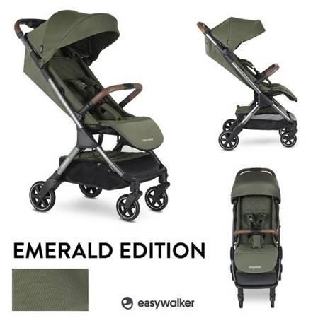 Easywalker Jackey Kompaktowy Wózek Spacerowy z Torbą Transportową Emerald Editon