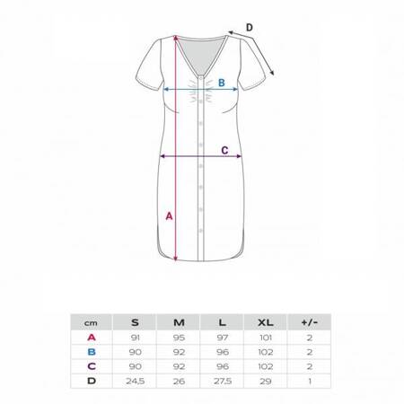 Eevi Mary Koszula Ciążowa Bordowa w Serca Rozmiar XL