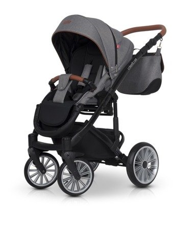 Euro-Cart Delta Wózek Głęboko-Spacerowy 2w1 Anthracite