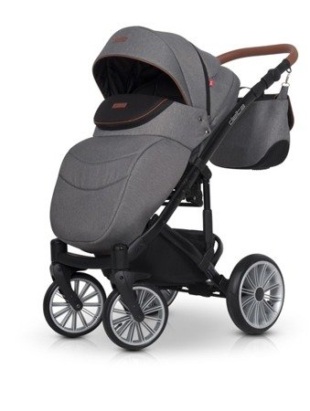 Euro-Cart Delta Wózek Głęboko-Spacerowy 2w1 Anthracite