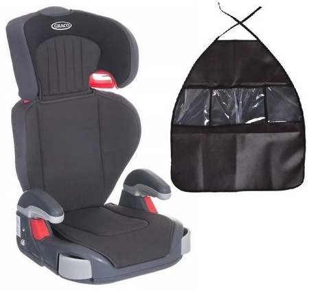 Graco Fotelik Samochodowy Junior Maxi 15-36kg Midnight Black + Organizer na Fotel
