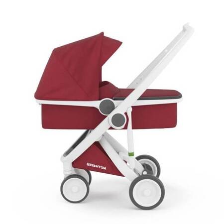 Greentom Wózek Carrycot (v.2.1) White-Cherry