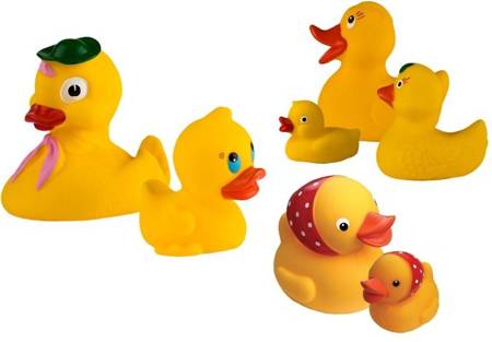 Hencz Zabawki do Kąpieli Kacza Rodzinka w Kapeluszu