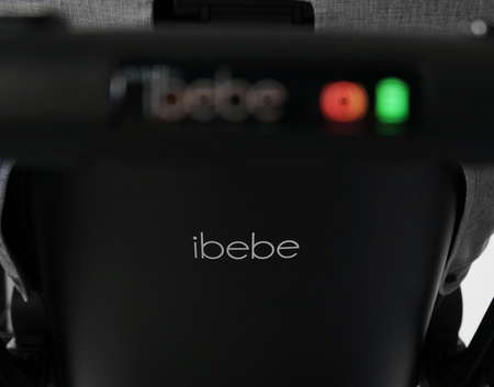 IBEBE iStop  IS12 Wózek Głęboko-Spacerowy Z Elektronicznym Systemem Hamowania Beż Stelaż Chrome